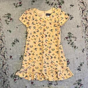 VTG Hampton Prairie Romantic Dress Ditzy Floral Babydoll A-Line Cottage 6 Petite